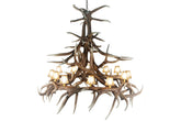 Faux Elk 15 Antler Chandelier